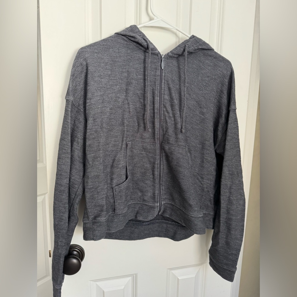 Old Navy Women's Gray Zip-Up Hoodie